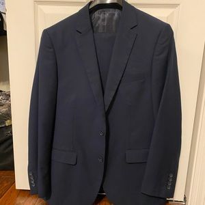 Blue Suit. Includes Blue Tie (worn once for a wedding then dry cleaner)